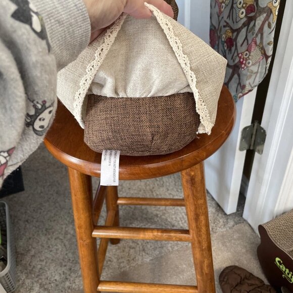 Decorative Plush Moose Weighted Door Stopper - Picture 5 of 5